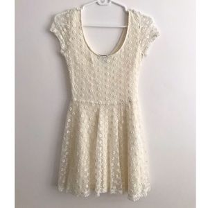 Forever21 Floral Lace Skater Dress